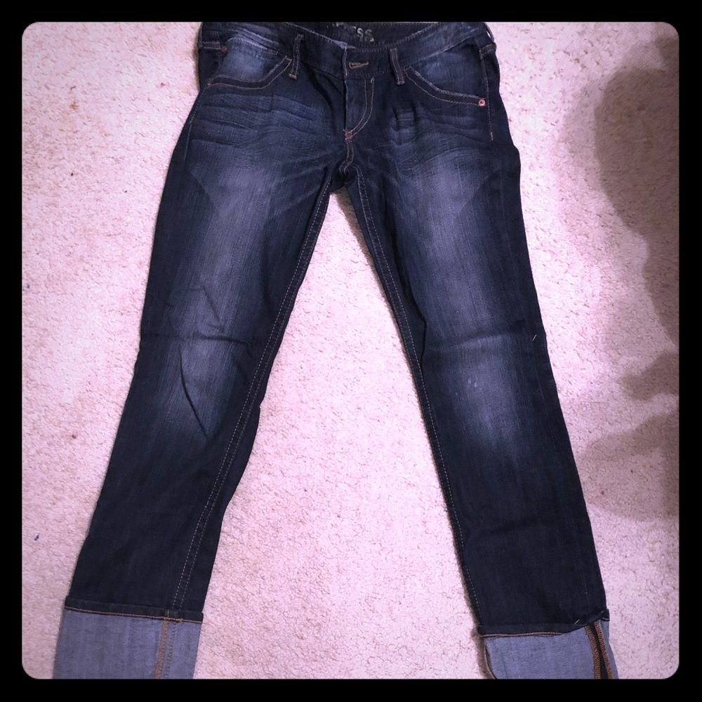 Express folded ancle jeans
